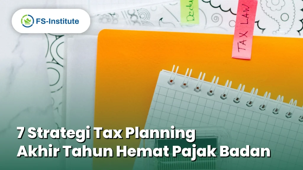 Ilustrasi dokumen dan kalkulator untuk persiapan tutup buku pajak akhir tahun